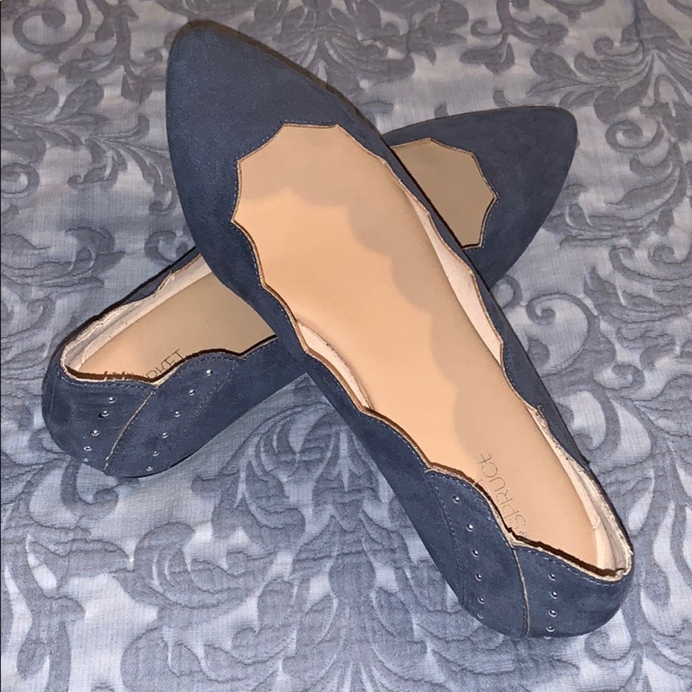 Market & Spruce Scalloped Studded Flats-8